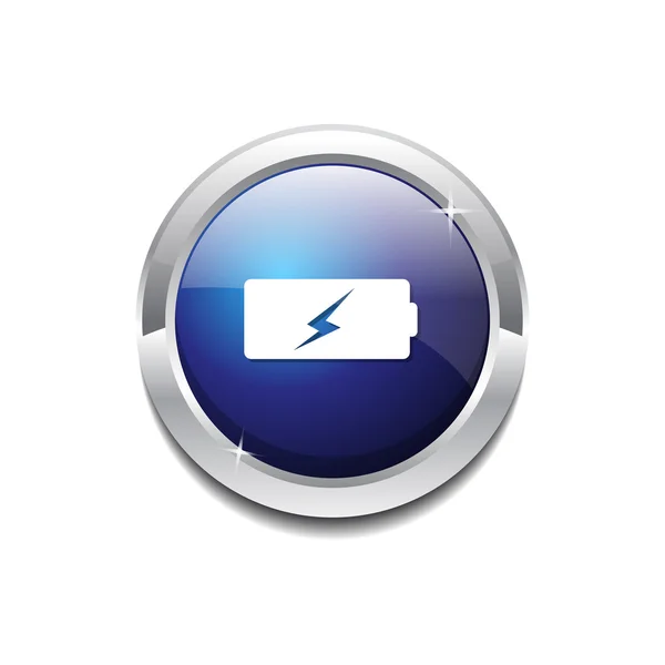 Tlačítko ikona baterie — Stockový vektor