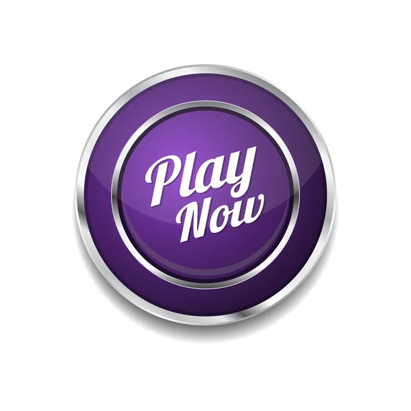 Play Now Icon Button — Stock Vector