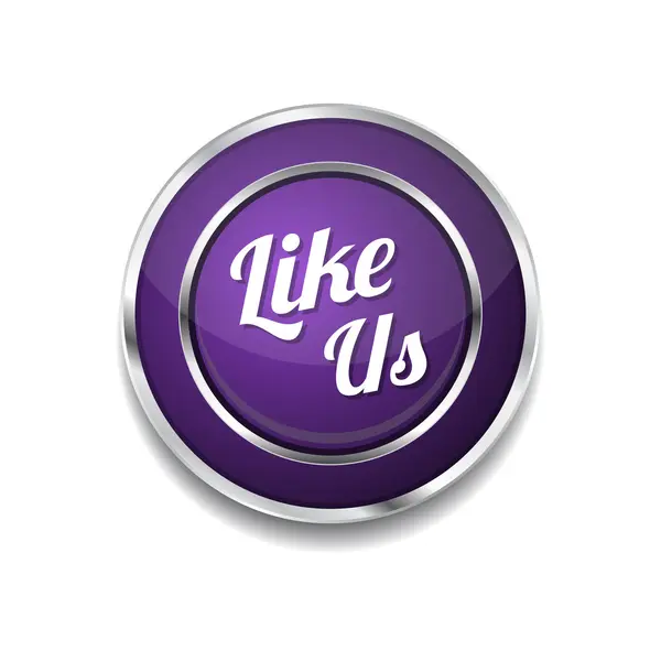 Like Us Icon Button — Stock Vector