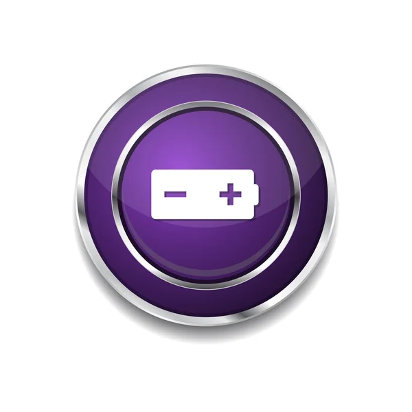 Botón icono de la batería — Vector de stock