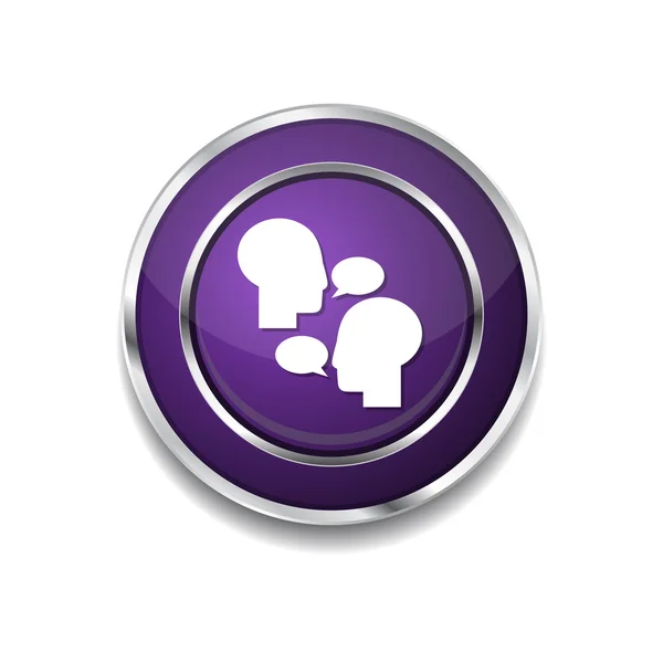 Botão de ícone de falar — Vetor de Stock