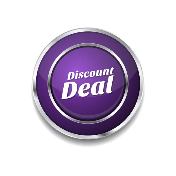 Discount Deal Icon Button — Stock Vector