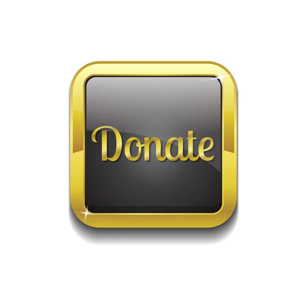 Icon-Knopf spenden — Stockvektor