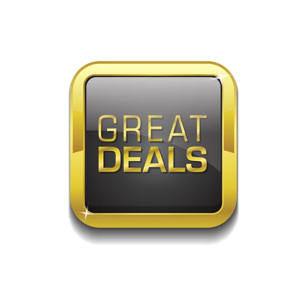 Bouton Icône Great Deals — Image vectorielle