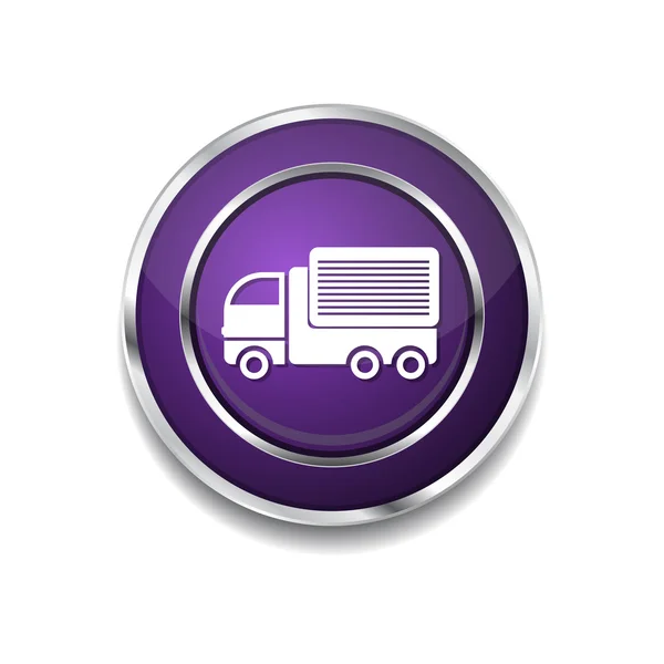Transportu pojazdu ikona przycisku — Wektor stockowy