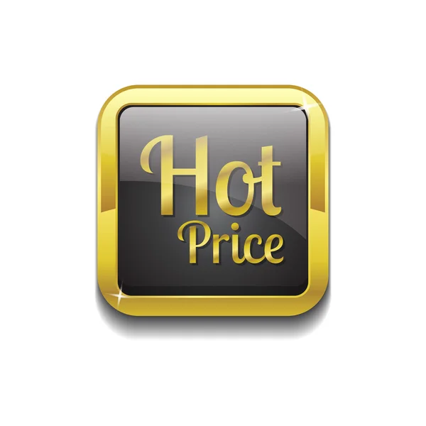 Hot Price Icon Button — Stock Vector