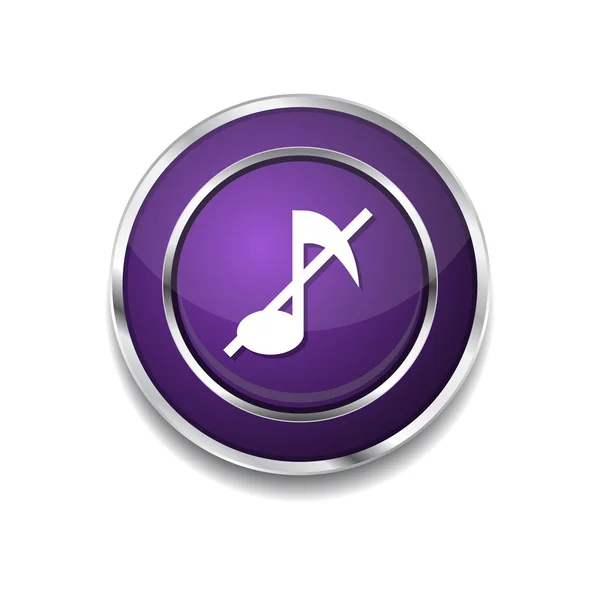 Mute Circular Web Icon Button — Stock Vector