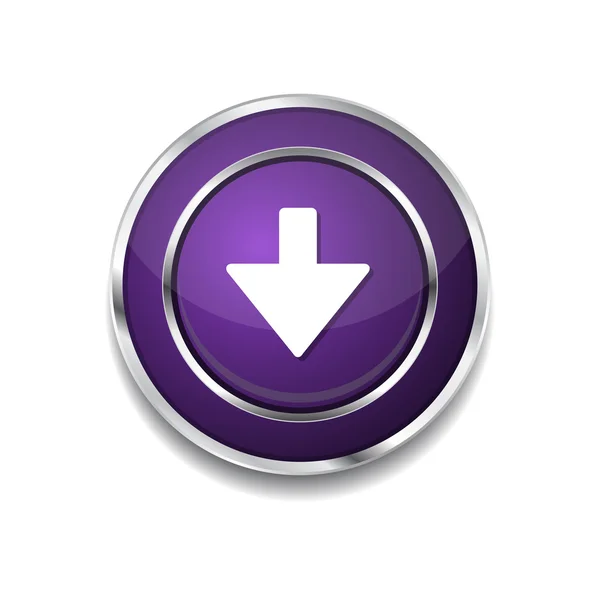 Botão de ícone web chave para baixo — Vetor de Stock