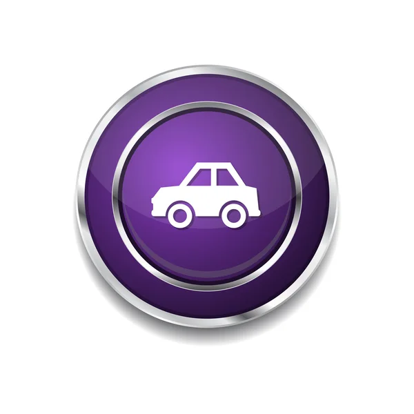 Car Icon Button — Stockový vektor