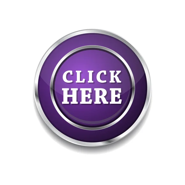 Click Here Icon Button — Stock Vector