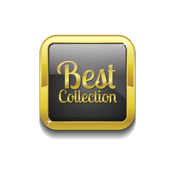 Best Collection Icon Button — Stock Vector