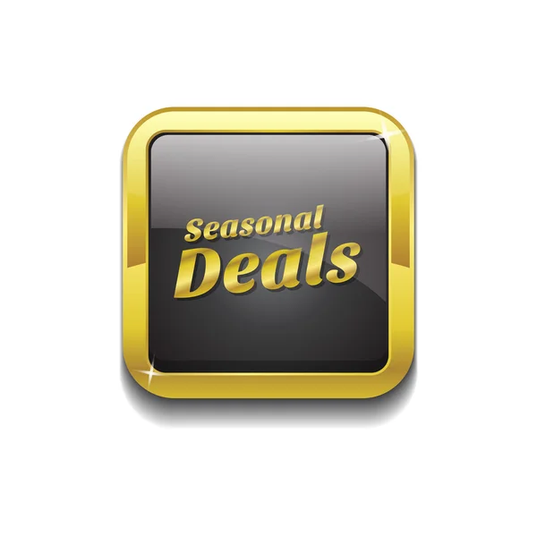 Seasonal Deal Icon Button — Stock Vector