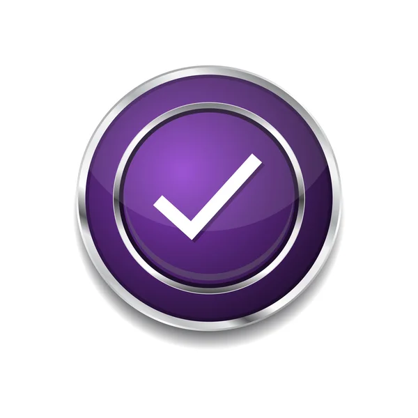Marque o botão Mark Icon — Vetor de Stock
