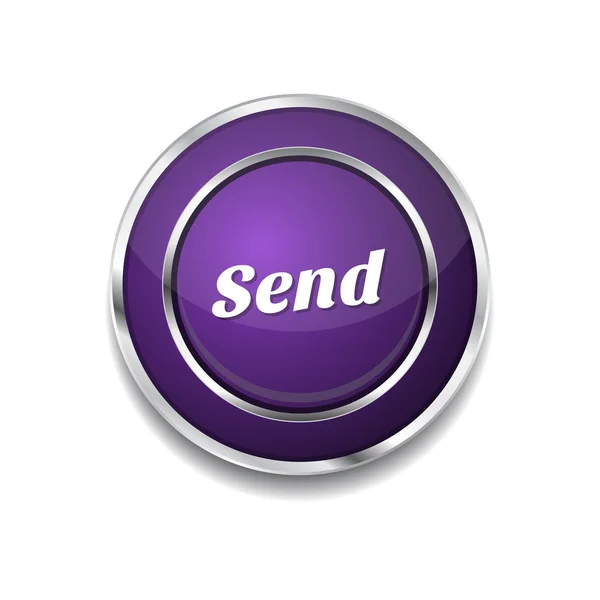 Send Icon Button — Stock Vector