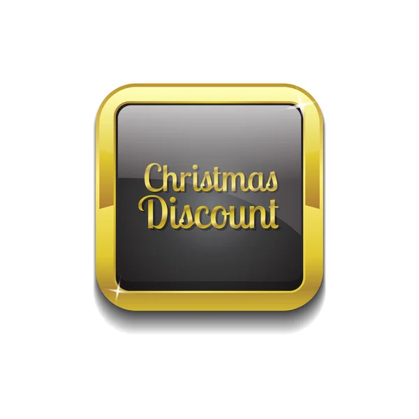 Botão de ícone de desconto de Natal —  Vetores de Stock