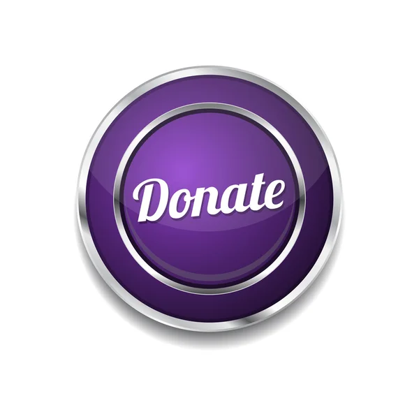 Donate gomb ikon — Stock Vector
