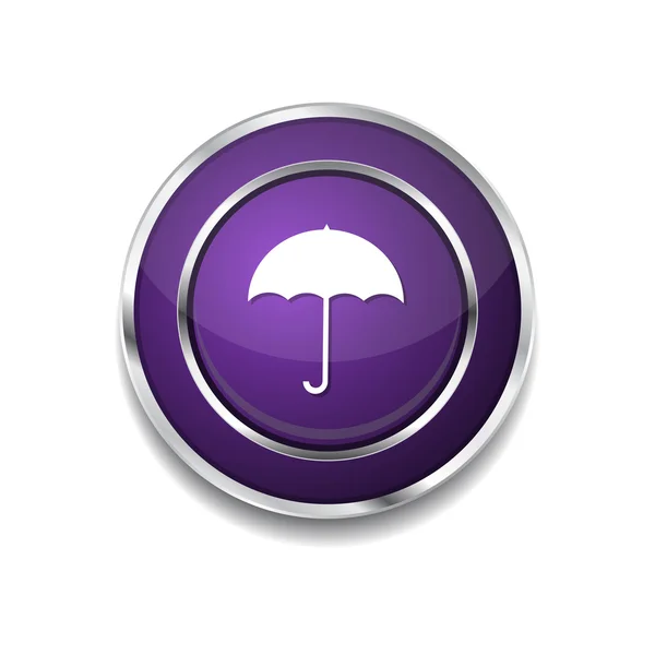 Umbrella Icon Button — Stock Vector