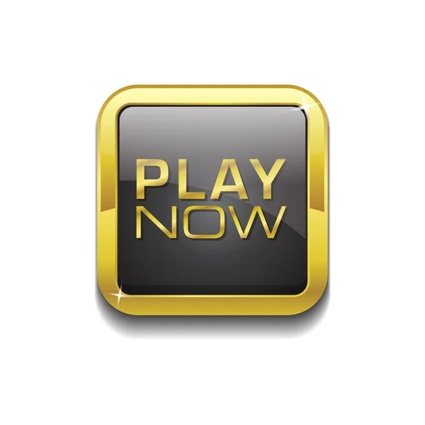 Play Now Icon Button — Stock Vector