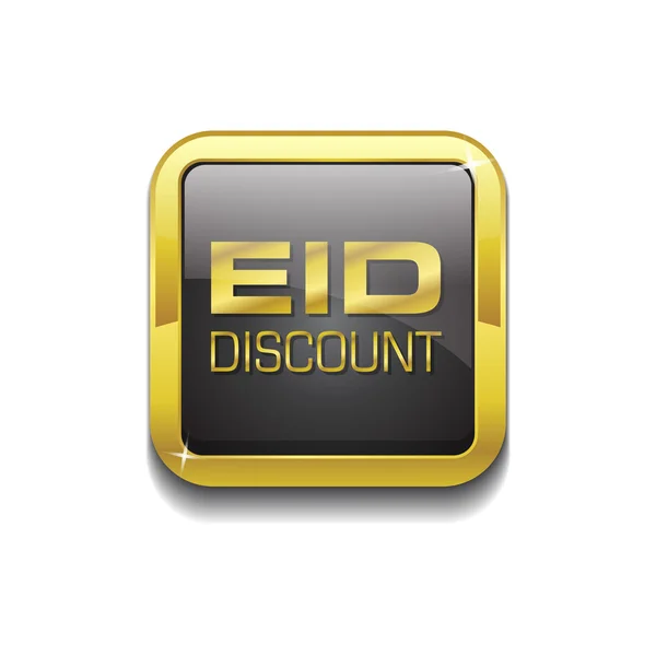 Eid Discount Icon Button — Stock Vector