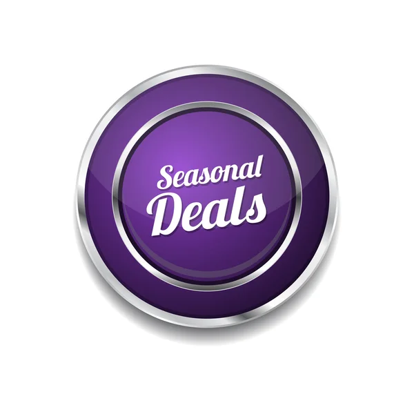 Seasonal Deal Icon Button — Stock Vector