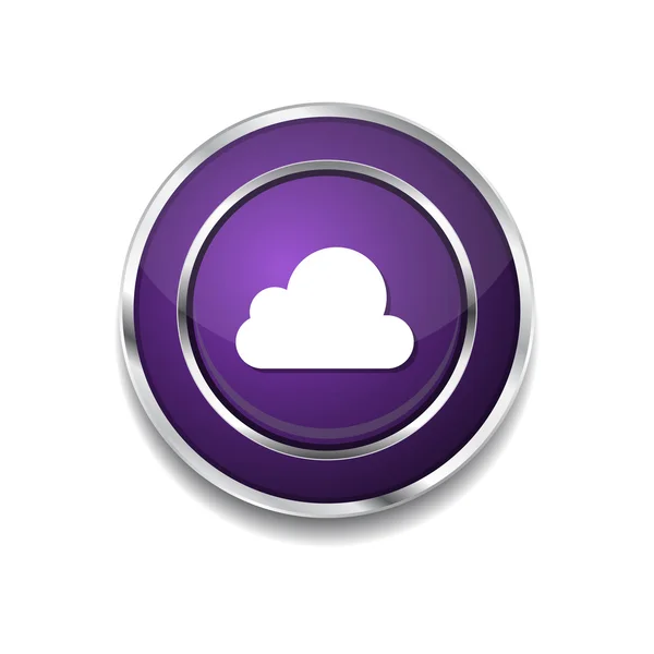 Nube botón icono web — Vector de stock