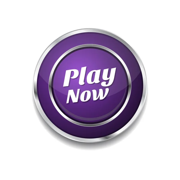 Play Now Icon Button — Stock Vector