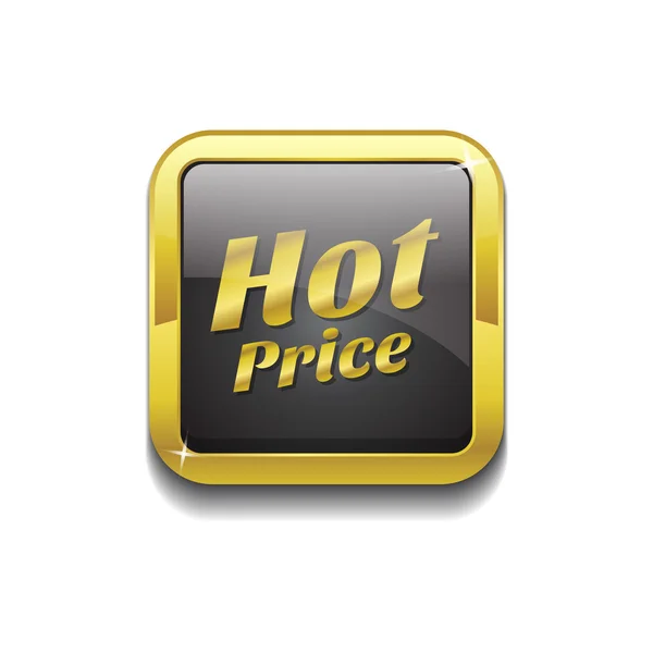 Hot Price Icon Button — Stock Vector