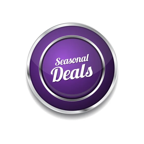 Seasonal Deal Icon Button — Stock Vector