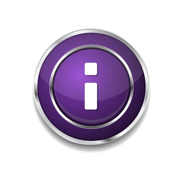 Botón de icono web de información — Vector de stock