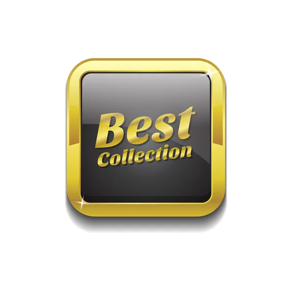 Best Collection Icon Button — Stock Vector