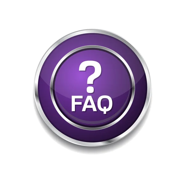 FAQ pictogram knop — Stockvector