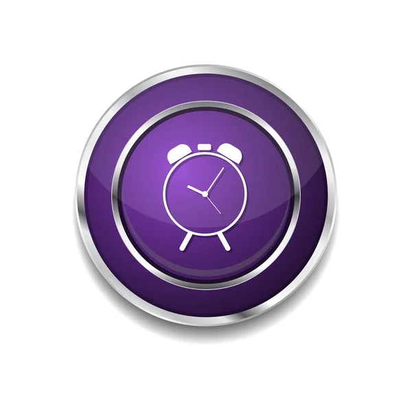 Despertador botón icono del reloj — Vector de stock