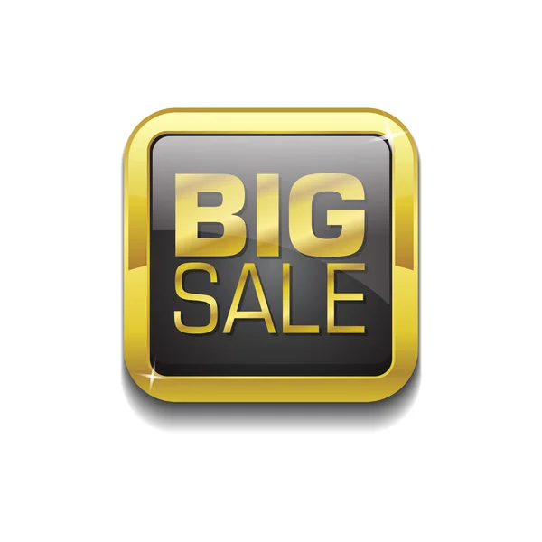 Big Sale Icon Button — Stock Vector