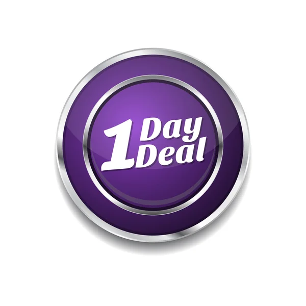 1 Day Deal Icon Button — Stock Vector
