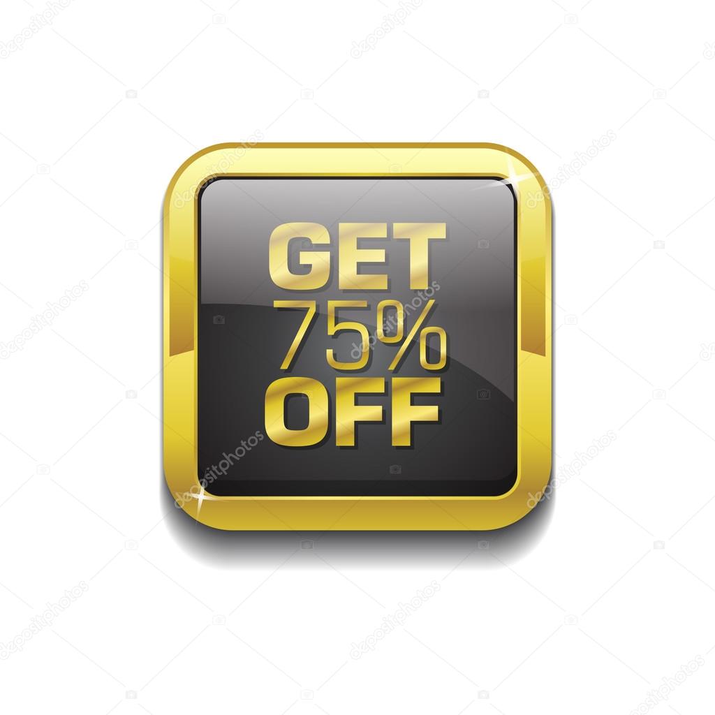 Get 75 Percent Icon Button