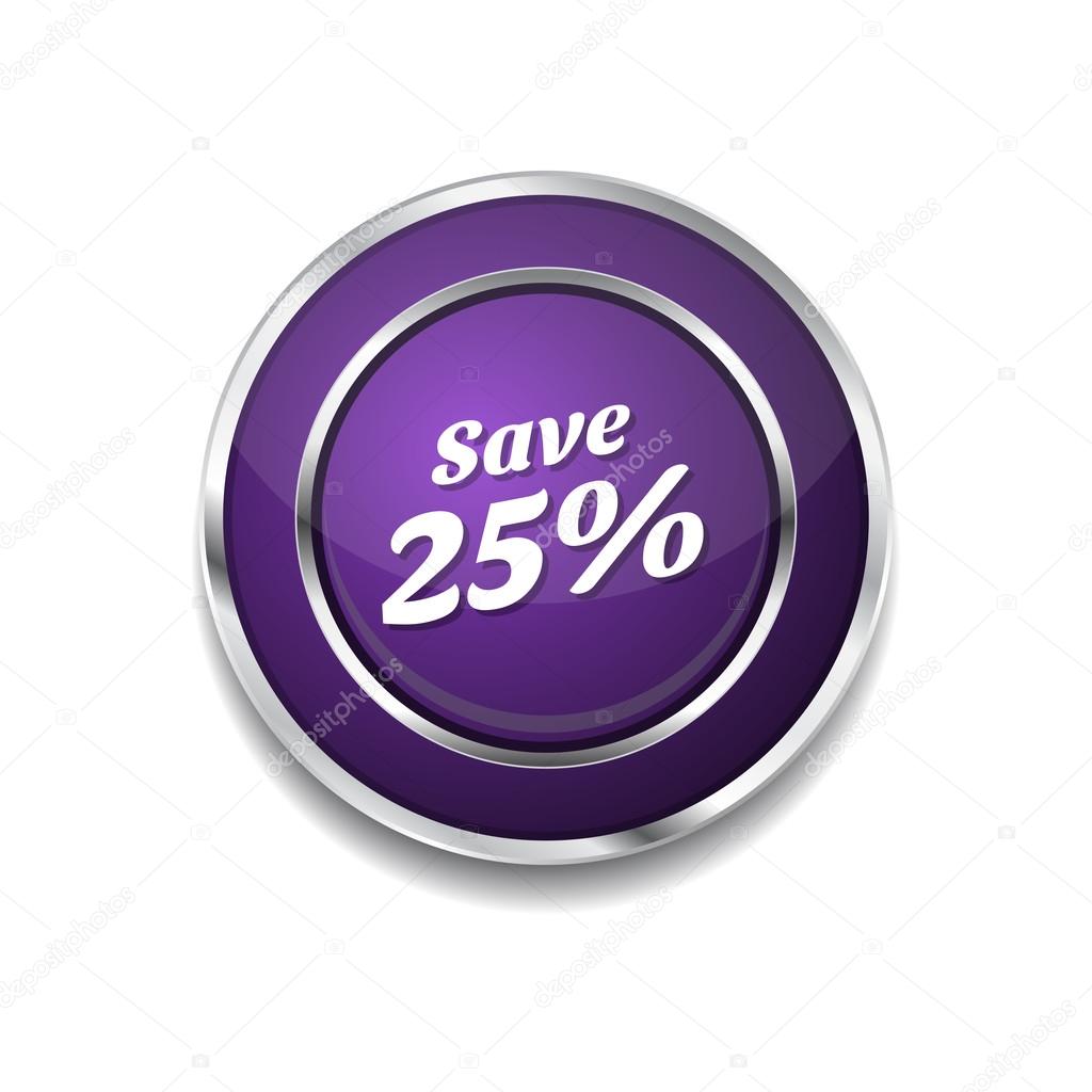 Save 25 Percent Button