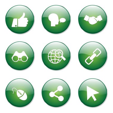 Sosyal Internet düğme simgesi