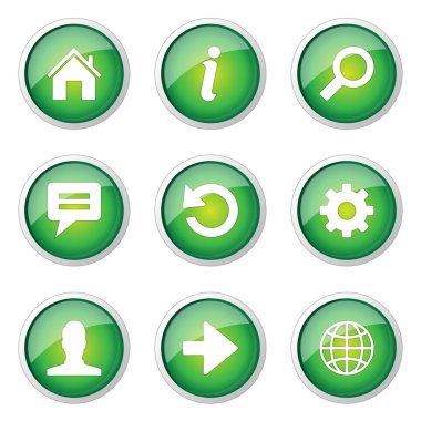 Web Internet düğme simgesi