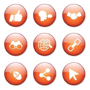 Sosyal Internet düğme simgesi