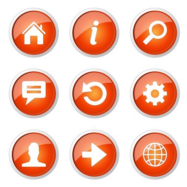 Web Internet düğme simgesi