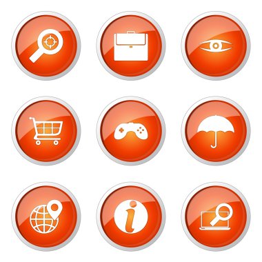 SEO Internet işaret düğme simgesi