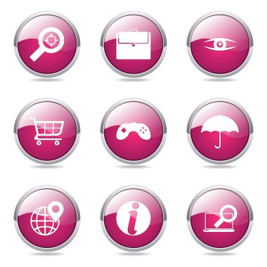 SEO Internet işaret düğme simgesi