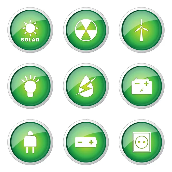 能源标志和符号 — 图库矢量图片