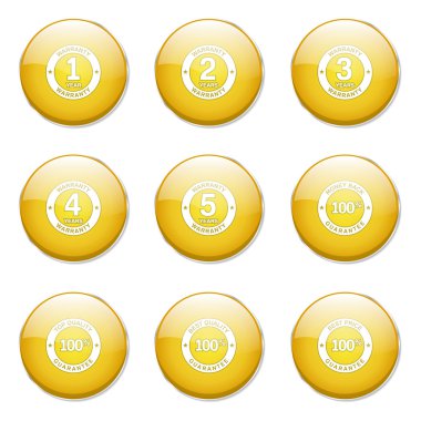 Garanti garanti mühür simgesi tasarım