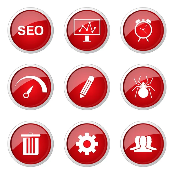 Seo internet sign button symbol — Stockvektor