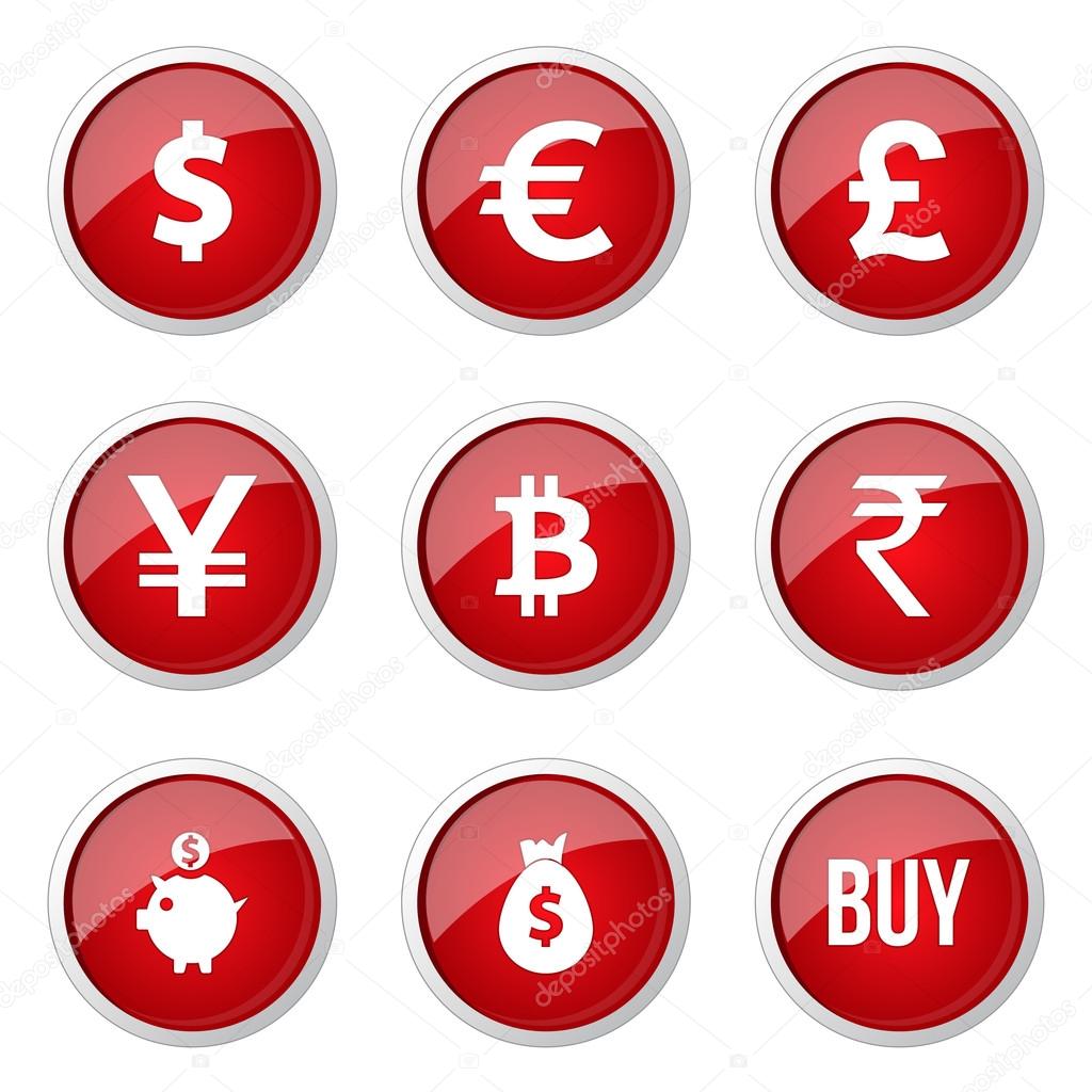 Currency Sign Button Icon