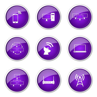 Telekom iletişim düğme simgesi