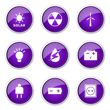 Enerji işareti düğme simgesi