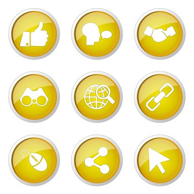 Sosyal Internet simgesi tasarım