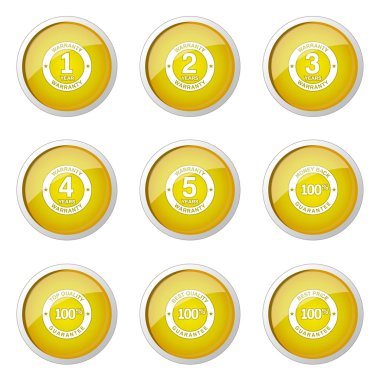 Garanti garanti mühür simgesi tasarım